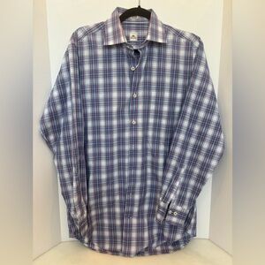 Peter Millar Men's Checkered Shirt - Size Medium